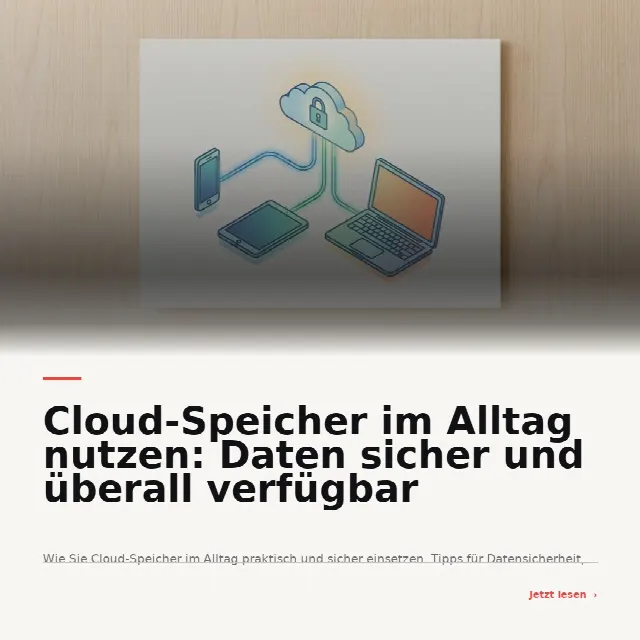 Share-Card fuer Cloud-Speicher im Familienurlaub: Daten sicher und jederzeit verfügbar nutzen