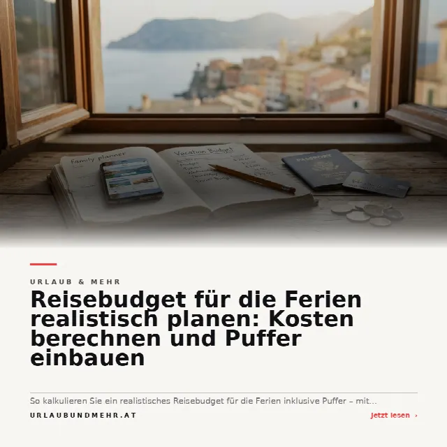 Share-Card fuer Reisebudget für die Ferien realistisch planen: Kosten berechnen und Puffer einbauen