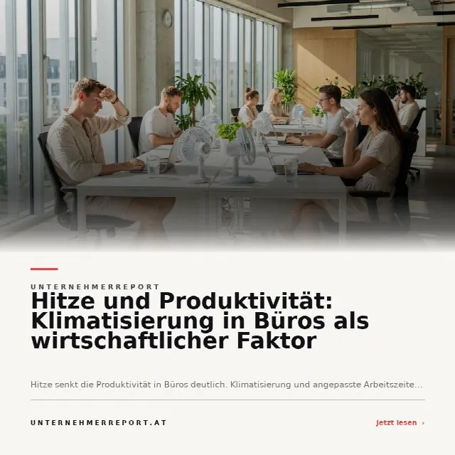 Share-Card fuer Hitze im Büro: Wie Klimaanlagen und flexible Arbeitszeiten Produktivität sichern