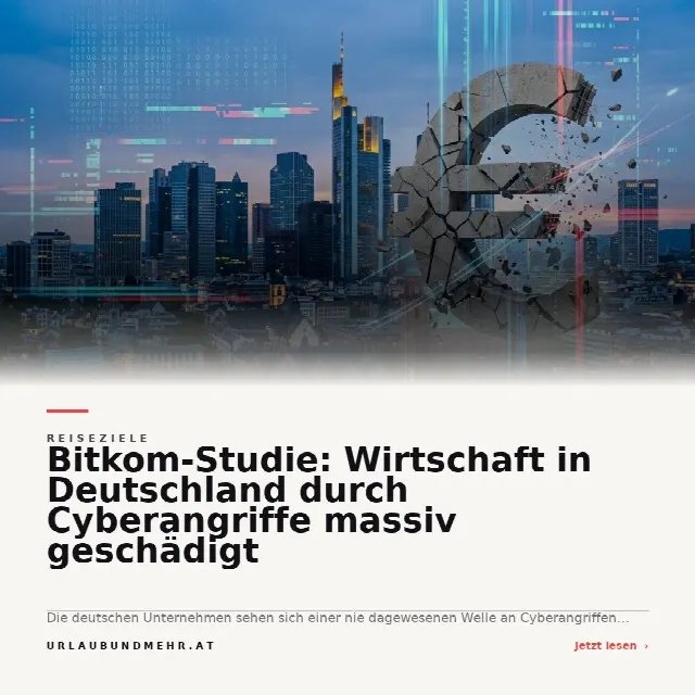 Share-Card fuer Bitkom-Studie: Wirtschaft in Deutschland durch Cyberangriffe massiv geschädigt