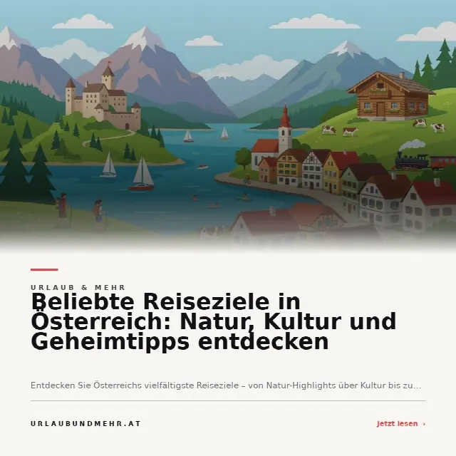 Share-Card fuer Beliebte Reiseziele in Österreich: Natur, Kultur und Geheimtipps entdecken